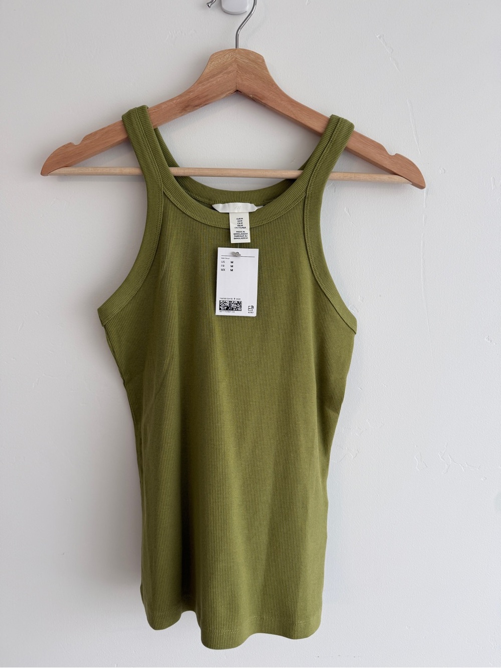 H&M Olive Green Rib Tank Top